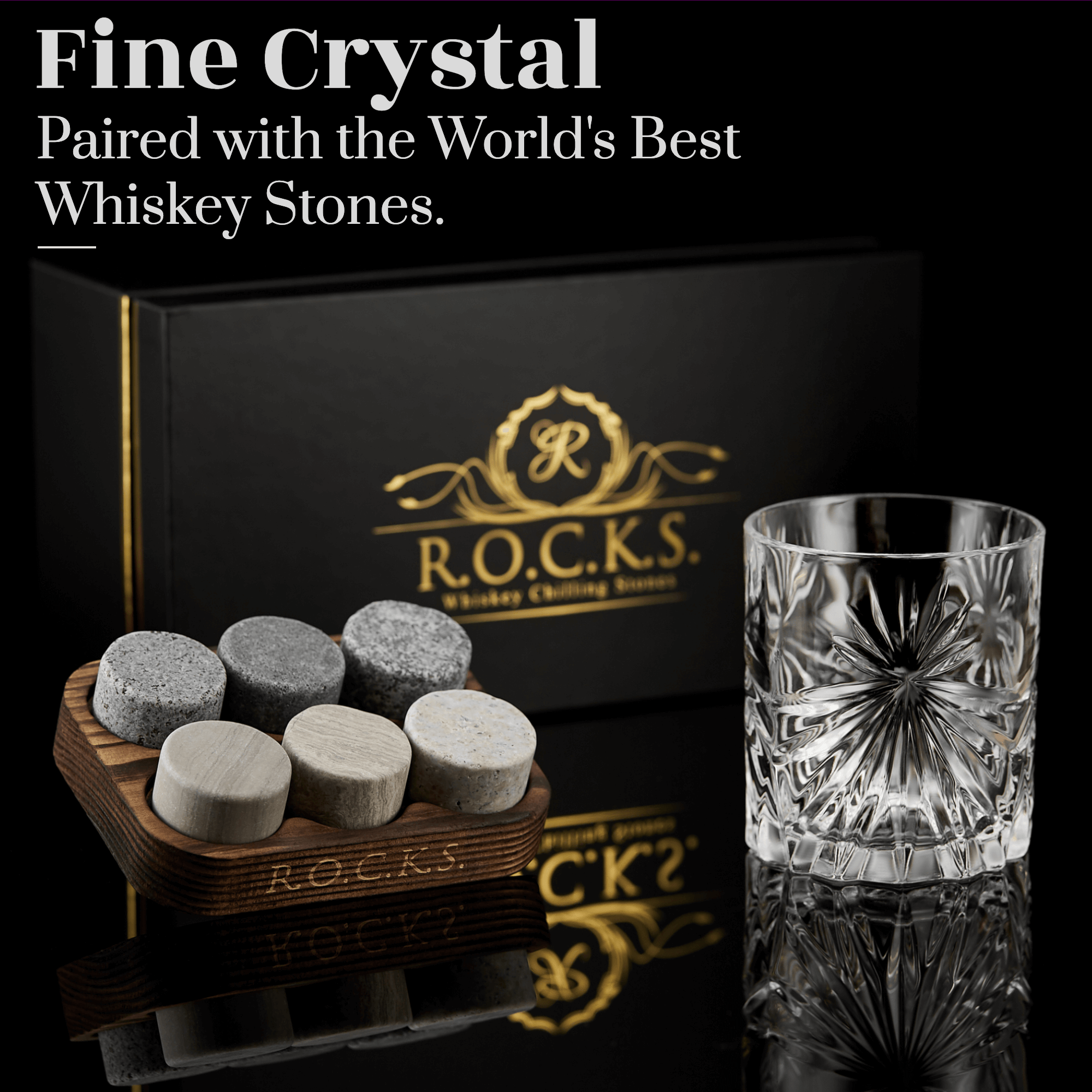 Soleil Whiskey Glass and Rocks Set