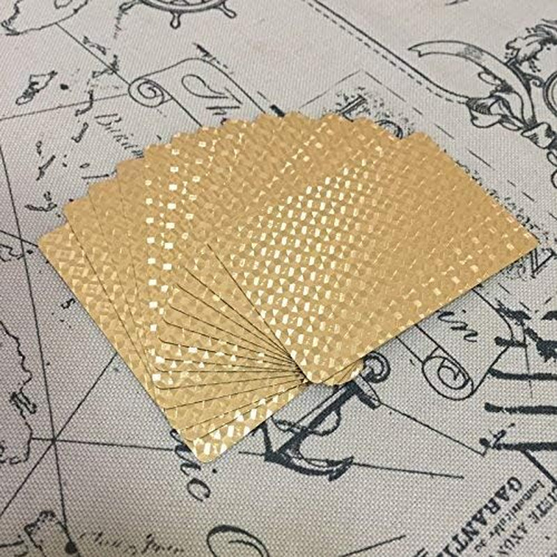 Gold Waterproof Playing Cards - Poker Deck for Parties and Games