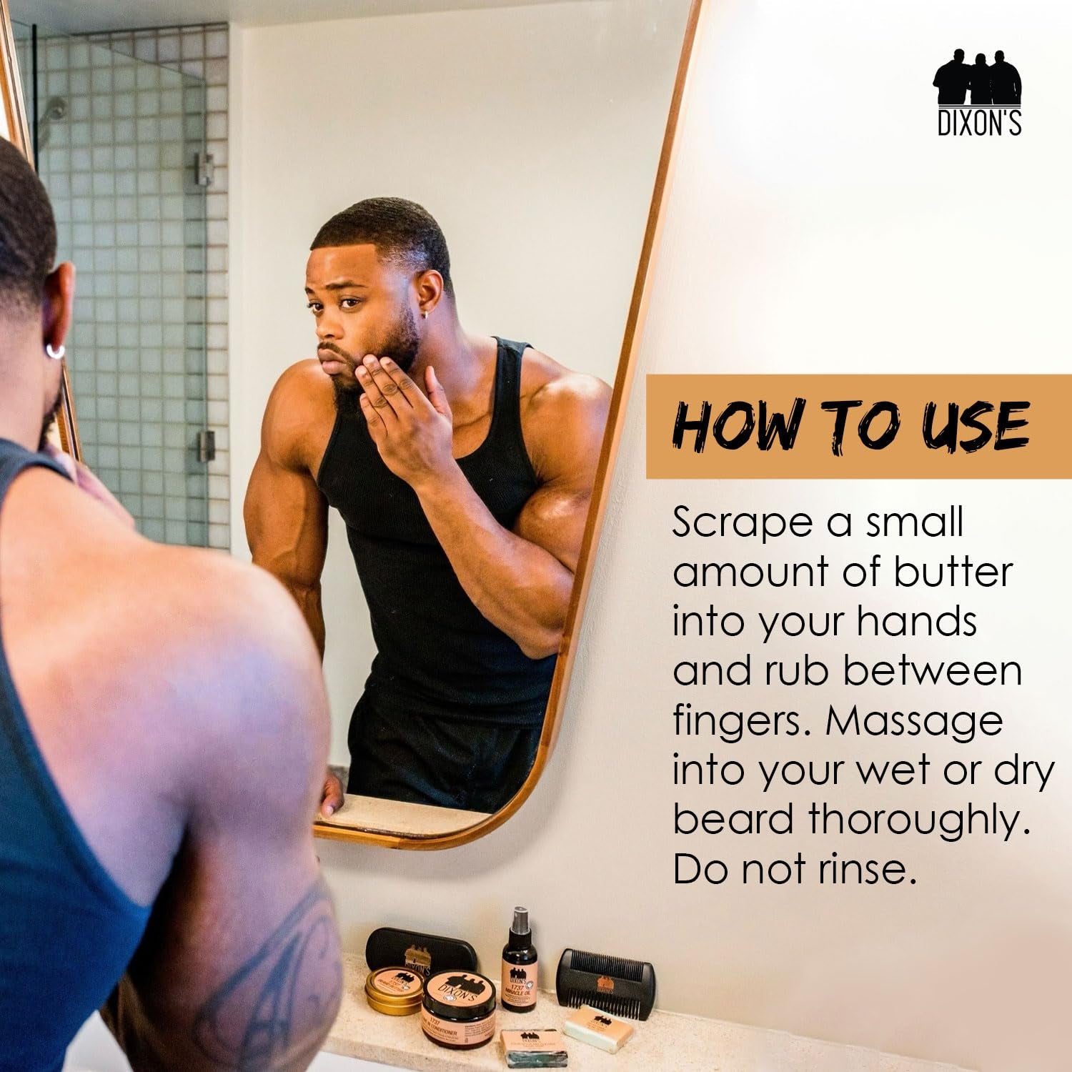 Beard Butter, Beard Care with Moisturizing Balm, Patches Filling Dry Beard Solution, Paraben, Sulfate, and Petroleum-Free for Natural Grooming Bliss, (2Oz)