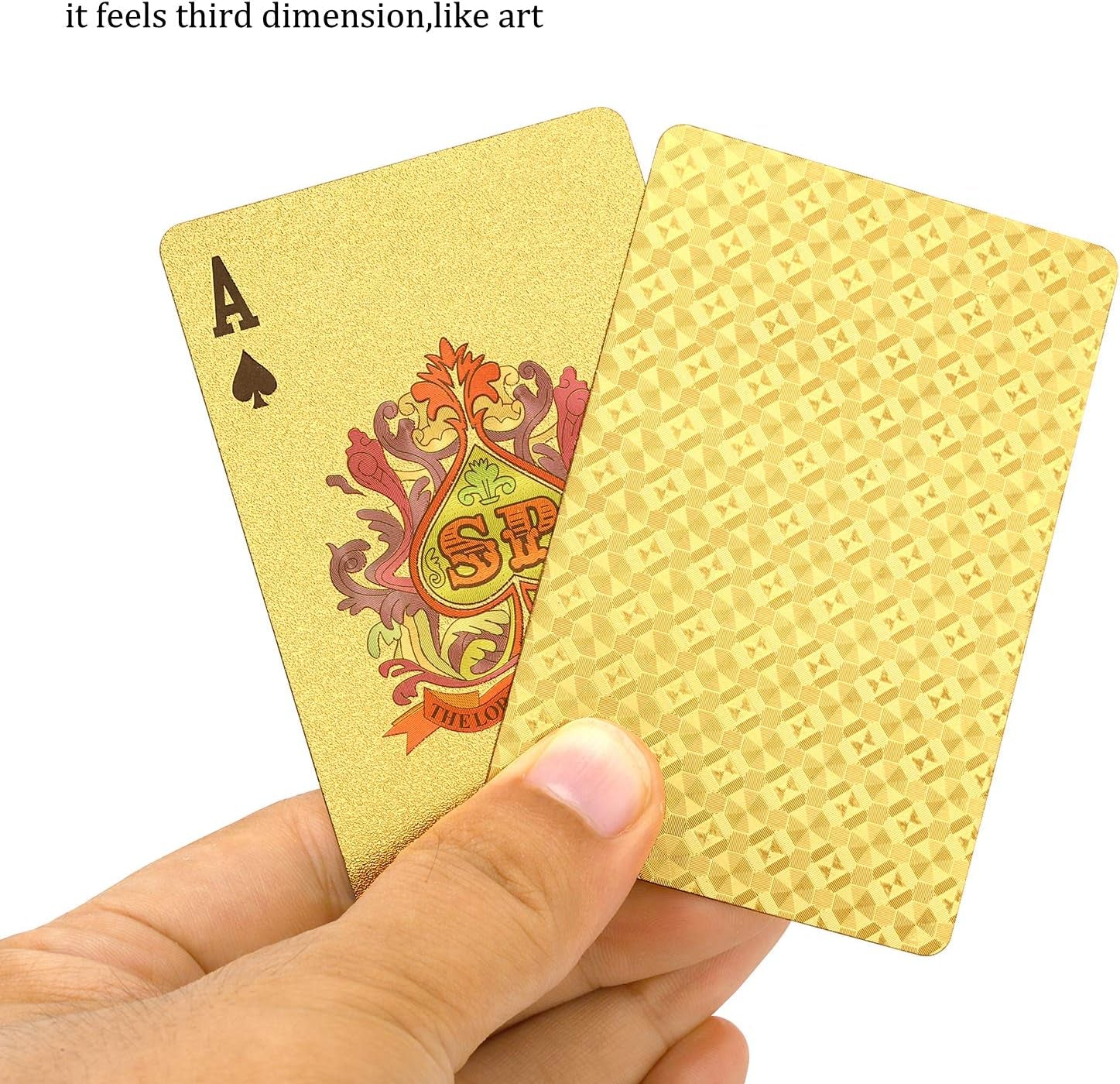 Gold Waterproof Playing Cards - Poker Deck for Parties and Games
