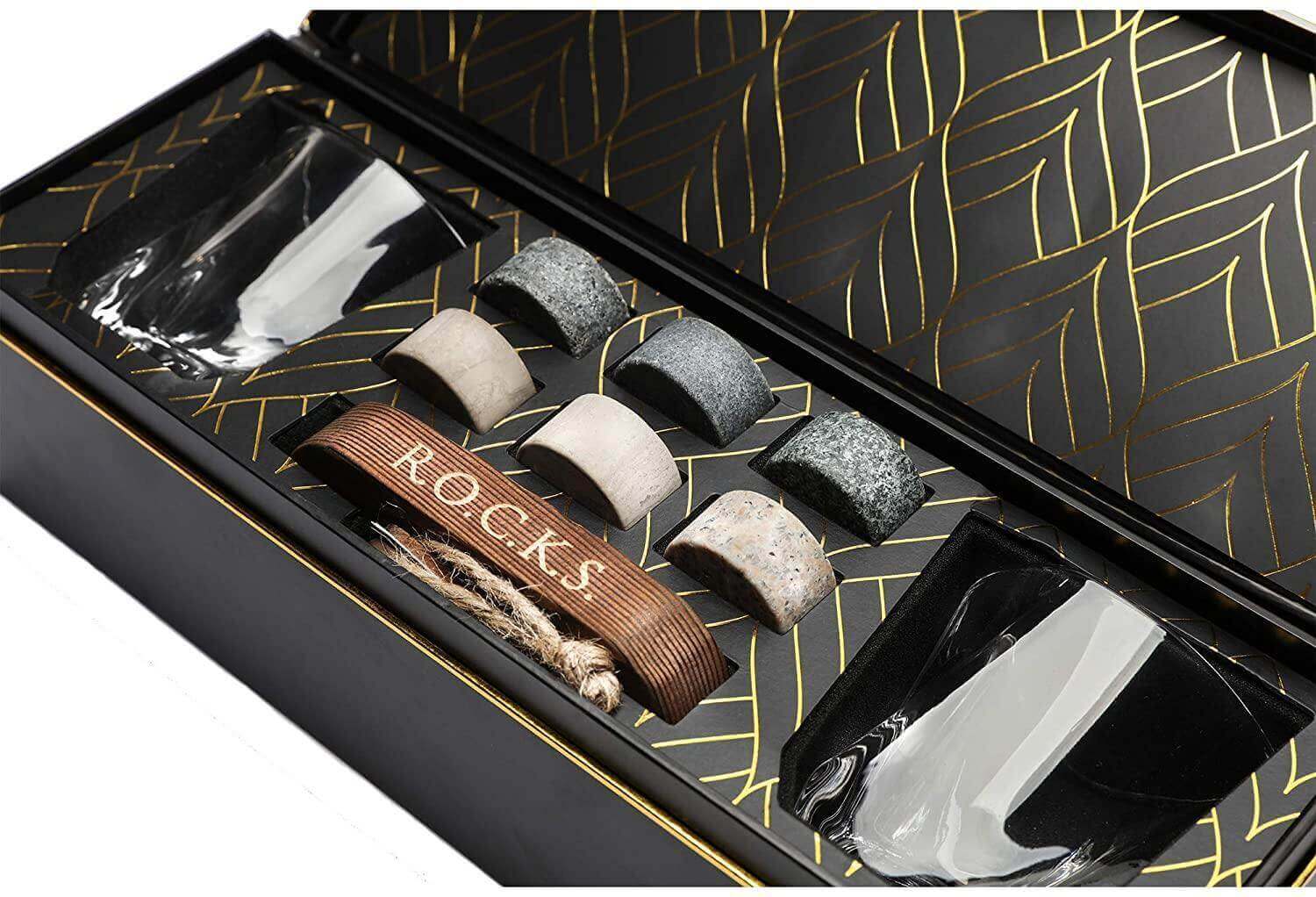 Twist Whiskey Glasses and Rocks Set