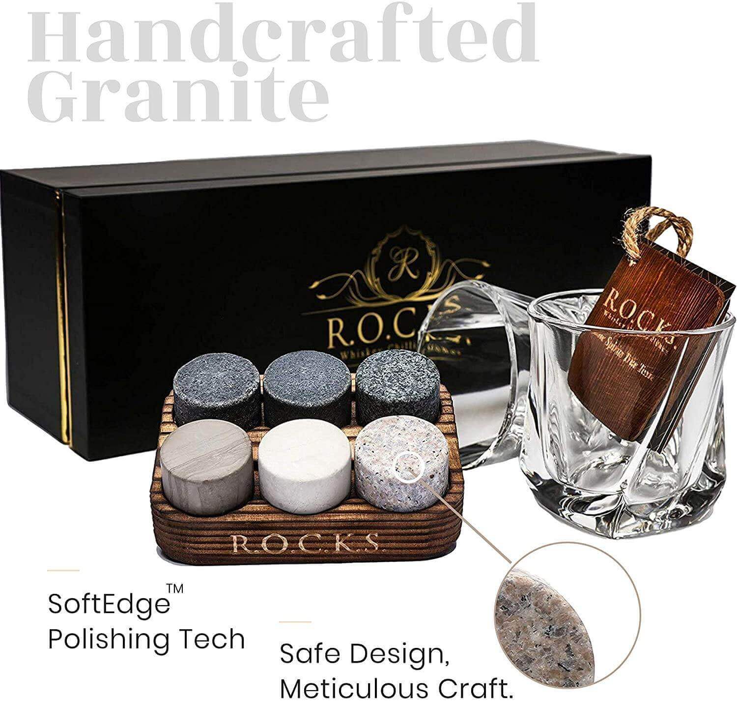 Twist Whiskey Glasses and Rocks Set