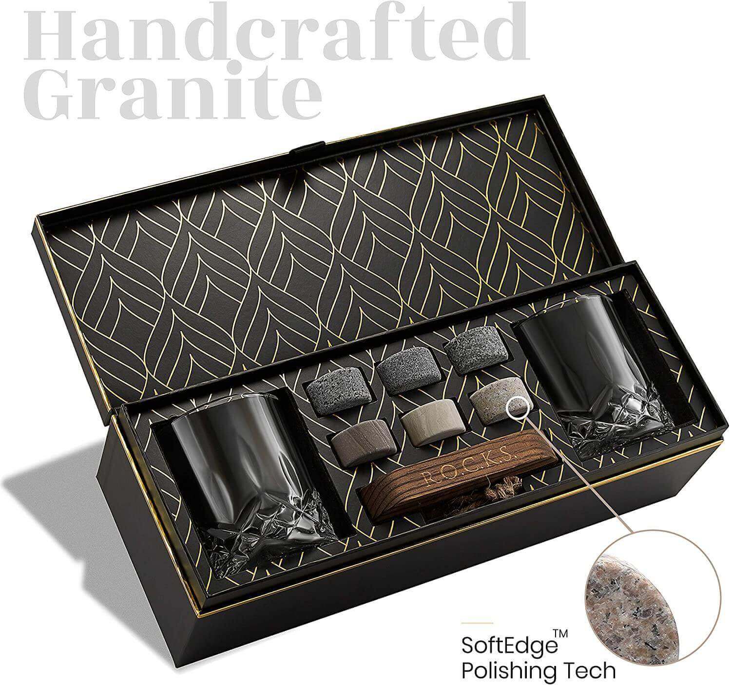 Signature Whiskey Glasses and Rocks Set