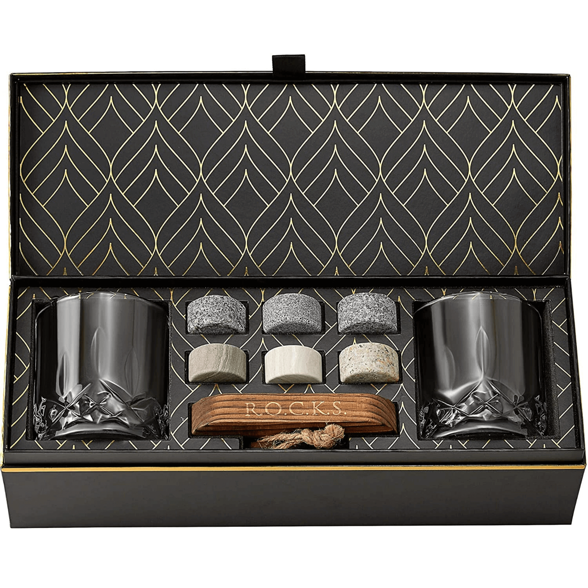 Signature Whiskey Glasses and Rocks Set