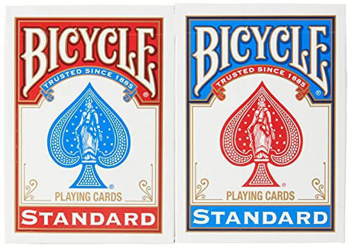 Playing Cards - Poker Size - 2 Pack, RED & BLUE