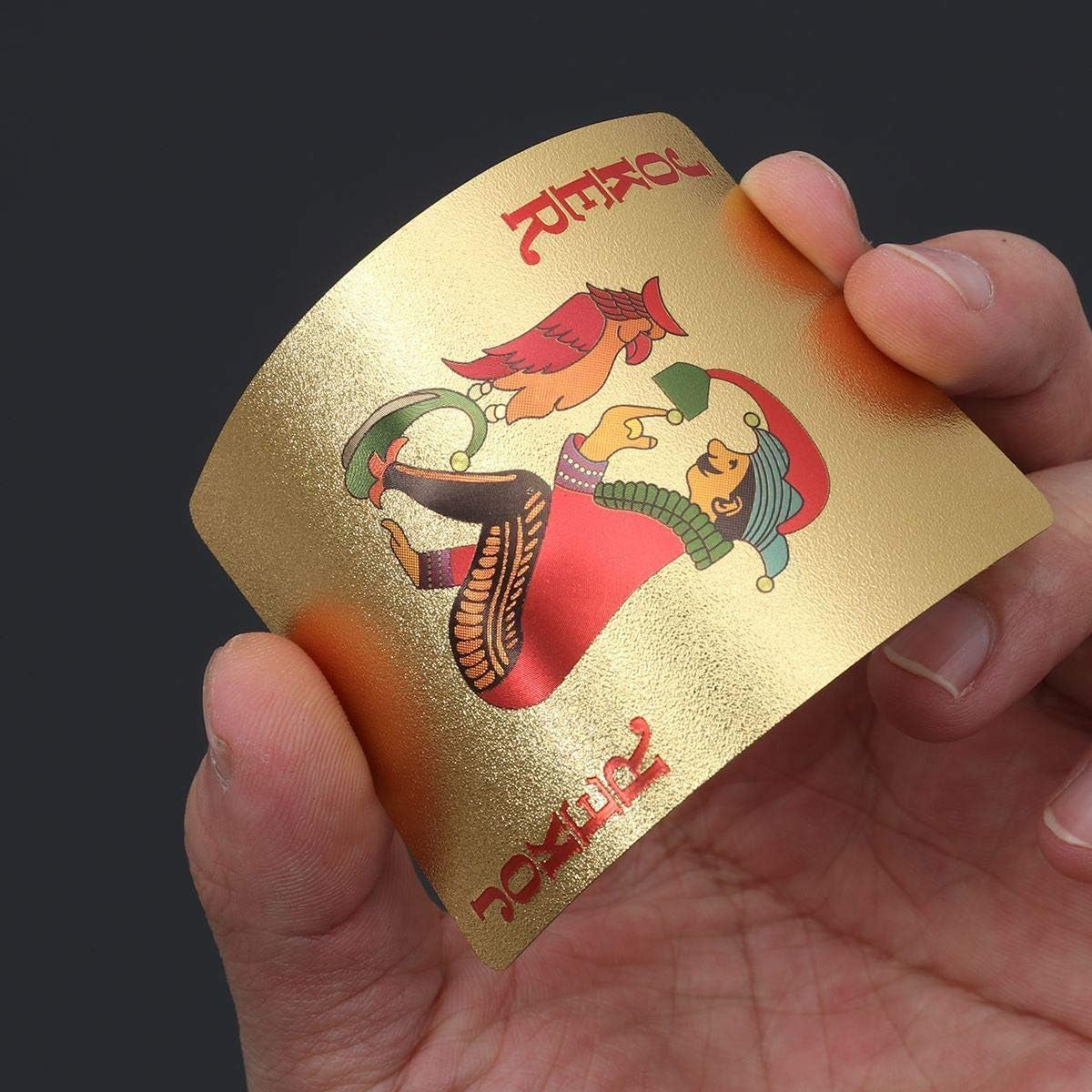 Gold Waterproof Playing Cards - Poker Deck for Parties and Games
