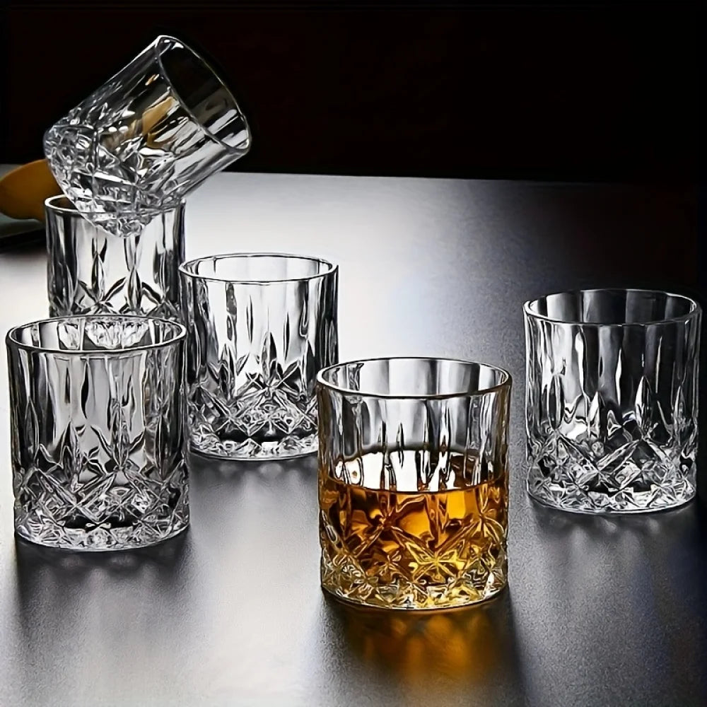 Old Fashioned Whiskey Glasses with Deluxe Box - 10 Oz. Rocks Drinkware for Scotch, Bourbon, Liquors and Cocktails - Set of 6 - Gifts for Men
