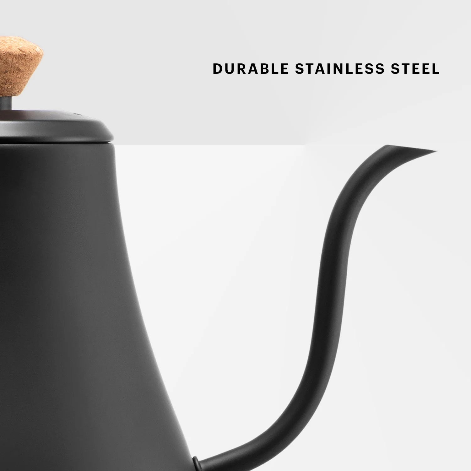 8-Cup Electric Gooseneck Kettle, Black with Automatic Shut-Off